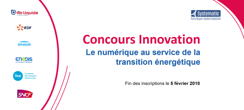 Plus qu’un mois pour candidater au Concours Innovation : Le numérique au service de la transition énergétique !