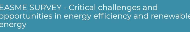 Enquête publique “Défis et opportunités critiques en matière d’efficacité énergétique et d’énergies renouvelables”