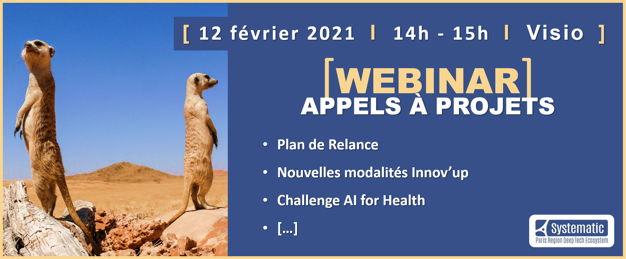 Webinar Appels à Projets Février 2021