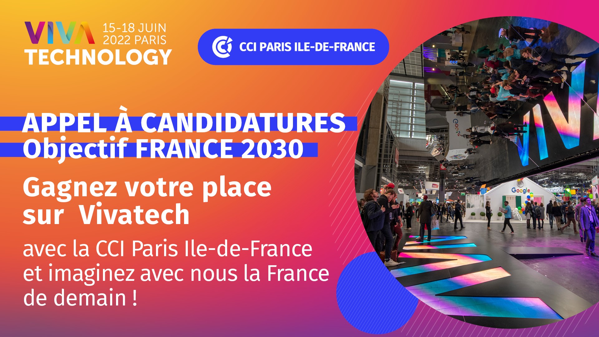 [Participez] à l’appel à candidatures “OBJECTIF FRANCE 2030” organisé par la CCI Paris Ile de France