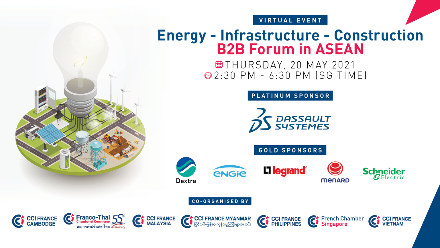 Energy Infrastructure Construction B2B Forum in ASEAN  – 20 May 2021