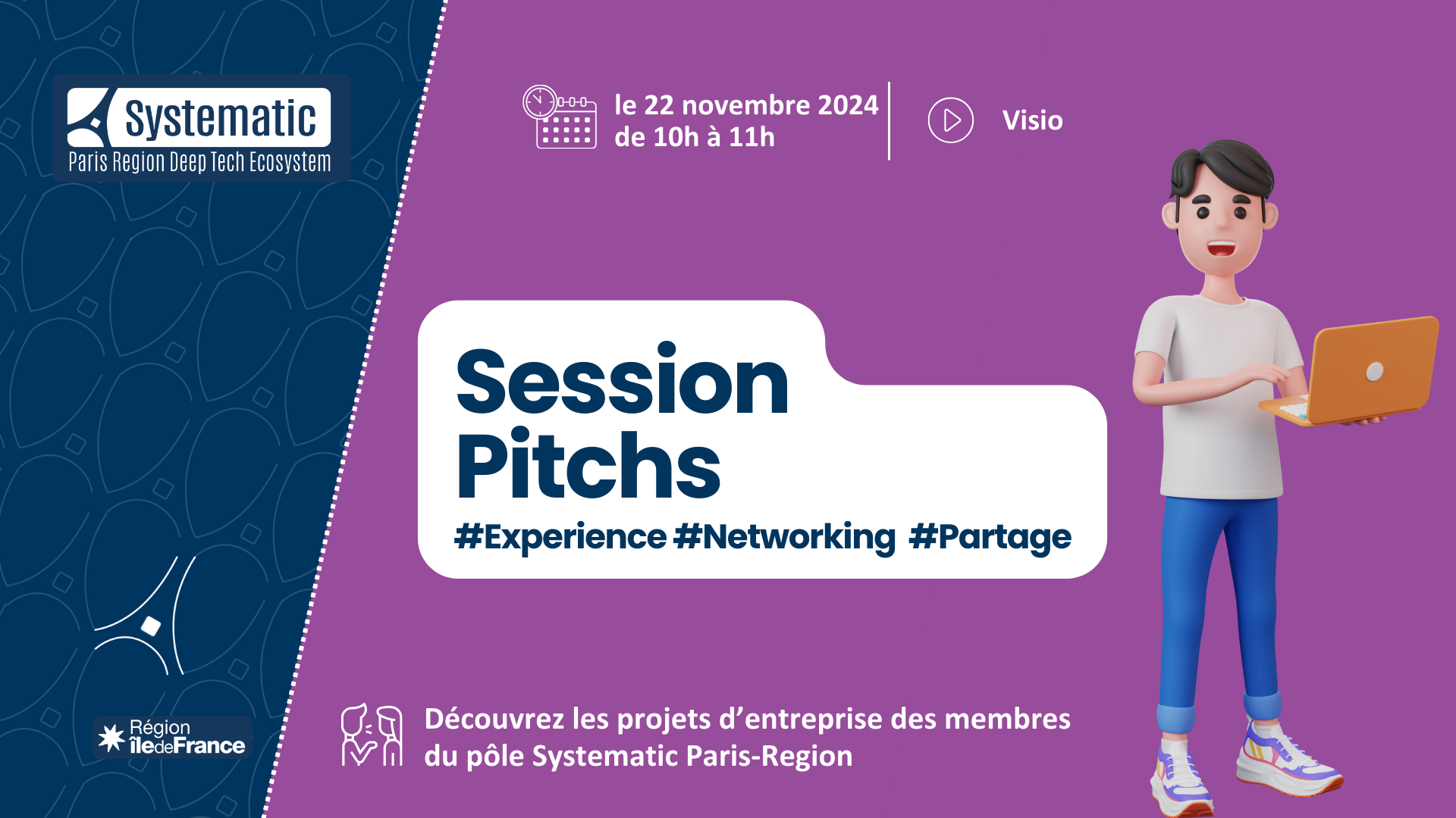 Session Pitchs du 22 novembre 2024