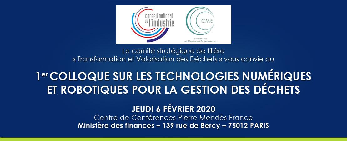 Territoires: Colloque sur les technologies numériques et robotiques pour la gestion des déchets