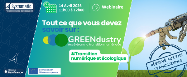 Webinaire Découverte du dispositif GREENdustry