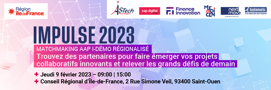 IMPULSE 2023 – l&rsquo;événement d&rsquo;émergence de vos projets collaboratif innovants [i-Démo régionalisé]