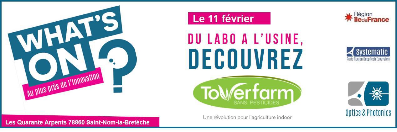 WHAT&rsquo;S ON – FACTORY TOUR chez Tower Farm