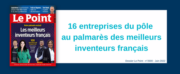 16 entreprises membres du pôle sont au palmarès des meilleurs inventeurs français du magazine Le Point&nbsp;!