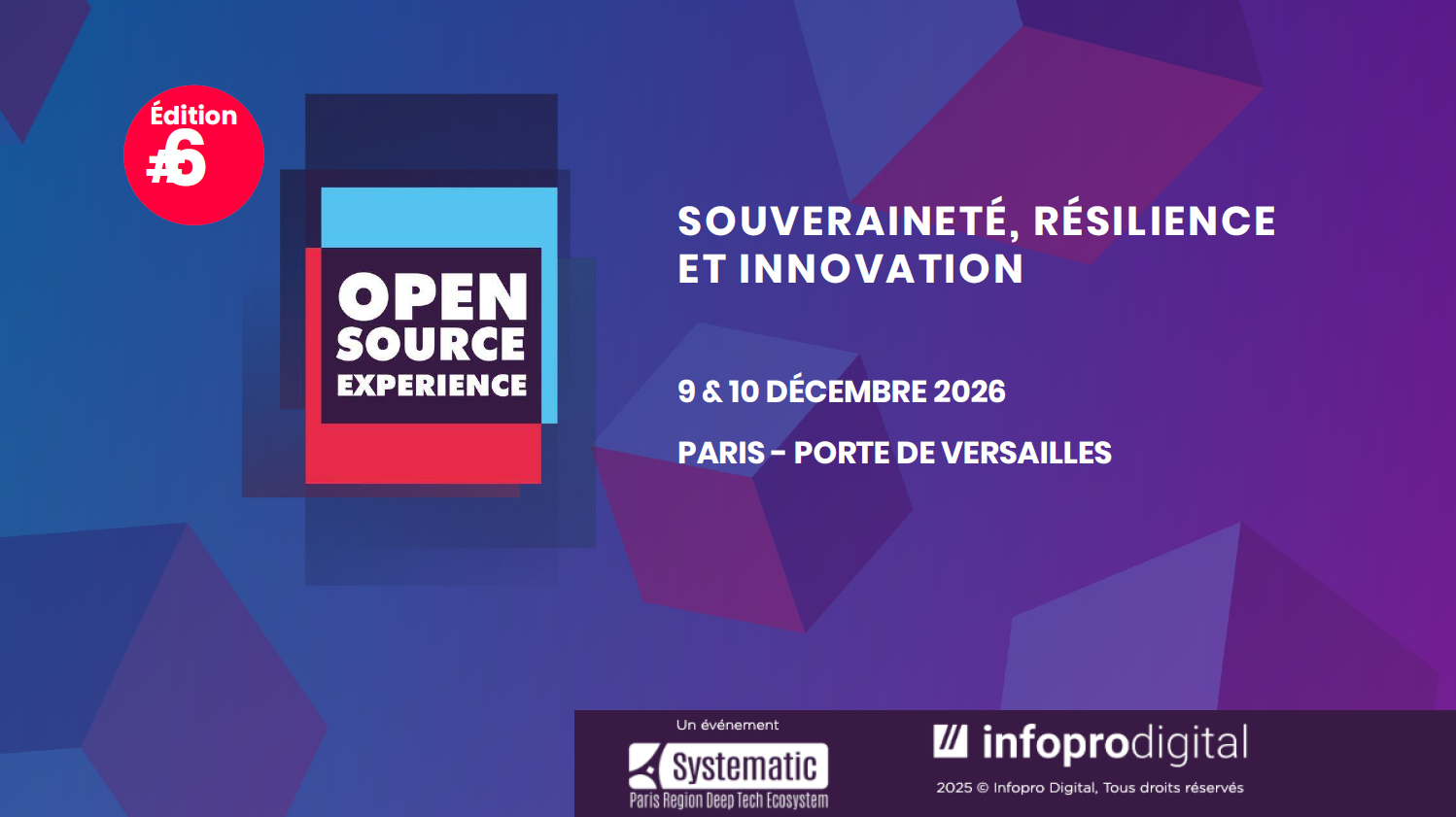 Open Source Experience 2026&nbsp;: l’Open Source n’est plus une option